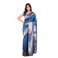 Seduva Women's Banarasi Silk Printed Saree With Unstitched Blouse 5.5Mtr (Pinch)
