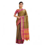 Seduva Women's Silk Blended Jaquard Woven Saree With Unstitched Blouse 5.5Mtr (Green)