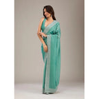 Seduva Women's Silk Embroidred Saree With Unstitched Blouse 5.5Mtr (Light Green)