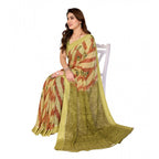 Seduva Women's Georgette Printed Saree With Unstitched Blouse 5.5Mtr (Multicolor)