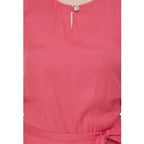 Seduva Women's Casual Crepe Sleeveless Jump Suit (Pink)