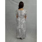 Seduva Women's Casual Crepe Half Sleeves Dress (White)