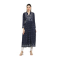 Seduva Women's Casual Rayon Full sleeve Kurti (Blue)