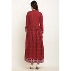 Seduva Women's Casual Rayon Full sleeve Kurti (Maroon)
