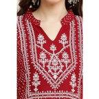 Seduva Women's Casual Rayon Full sleeve Kurti (Maroon)