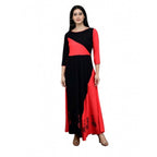 Seduva Women's Casual Rayon 3-4th Sleeves Maxi Dress (Pink)