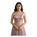 Seduva Women's Zimmi Choo Embroidered V-Neck Padded Blouse (Lavender 38 Ready (Self Alterable 36–40)
