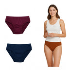 Seduva Pack of_3 Women's Cotton Solid Hipster Panty (Multicolor)