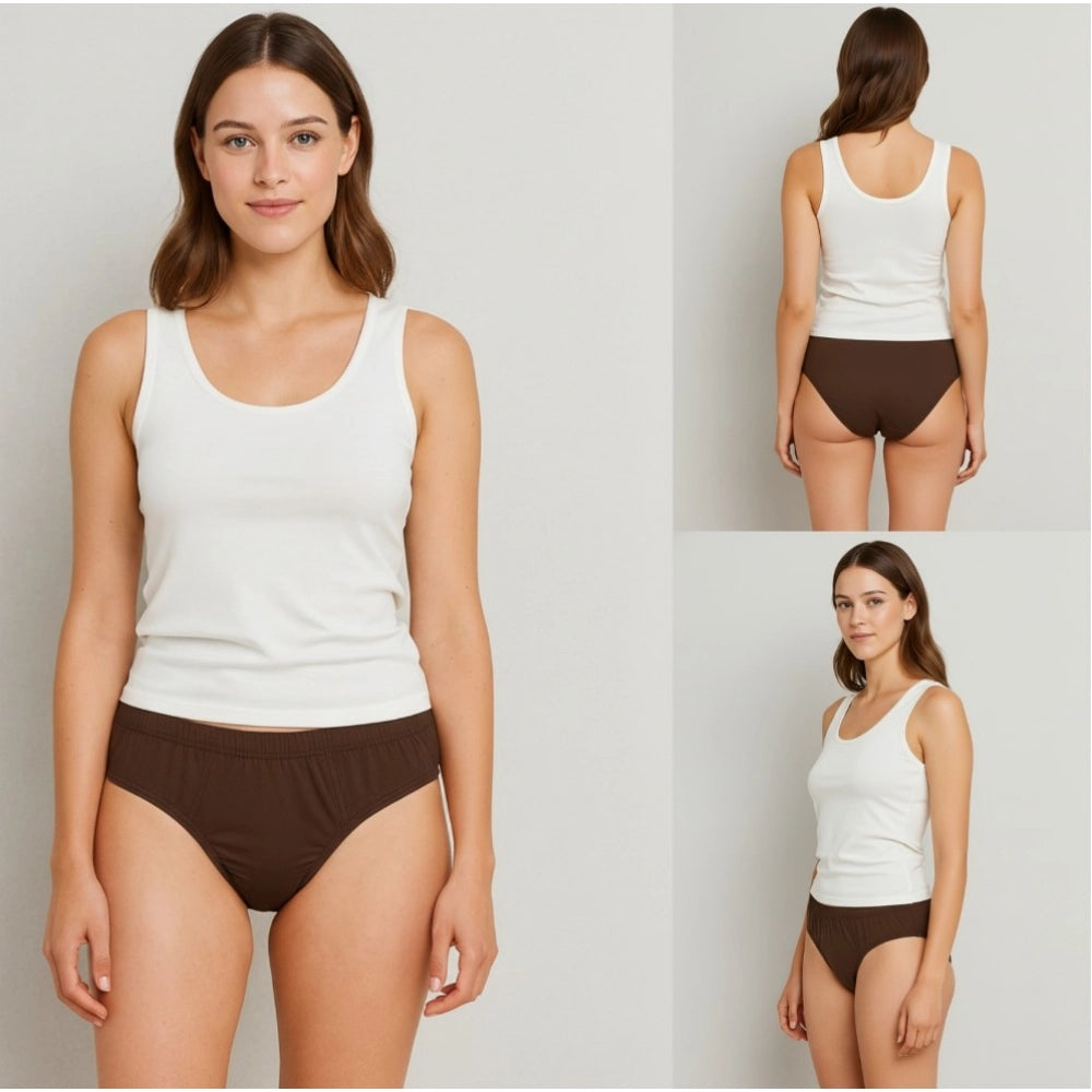 Seduva Pack of_3 Women's Cotton Solid Hipster Panty (Multicolor)