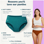 Seduva Pack of_3 Women's Cotton Solid Hipster Panty (Multicolor)
