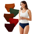 Seduva Pack of_6 Women's Cotton Solid Hipster Panty (Multicolor)