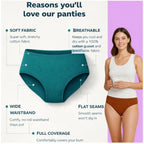 Seduva Pack of_6 Women's Cotton Solid Hipster Panty (Multicolor)