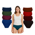 Seduva Pack of_9 Women's Cotton Solid Hipster Panty (Multicolor)