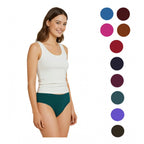 Seduva Pack of_12 Women's Cotton Solid Hipster Panty (Multicolor)