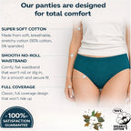 Seduva Pack of_12 Women's Cotton Solid Hipster Panty (Multicolor)