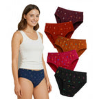 Seduva Pack of_6 Women's Cotton Printed Hipster Panty (Multicolor)