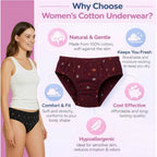 Seduva Pack of_6 Women's Cotton Printed Hipster Panty (Multicolor)