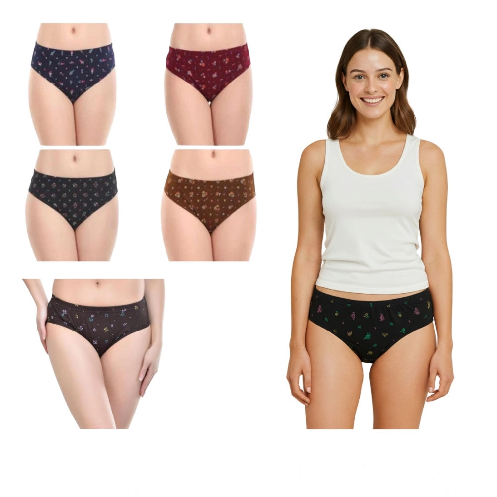 Seduva Pack of_6 Women's Cotton Printed Hipster Panty (Multicolor)