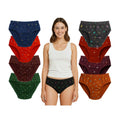 Seduva Pack of_9 Women's Cotton Printed Hipster Panty (Multicolor)