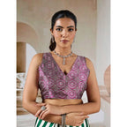 Seduva Women's Satin Crepe Printed Saree With Unstitched Blouse 5.5Mtr (Green)