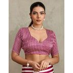 Seduva Women's Satin Crepe Printed Saree With Unstitched Blouse 5.5Mtr (Maroon)