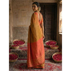 Seduva Women's Cotton Printed Saree With Unstitched Blouse 5.5Mtr (Mustrad)