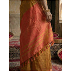 Seduva Women's Cotton Printed Saree With Unstitched Blouse 5.5Mtr (Mustrad)