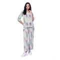 Seduva Women's Polyester Floral 3-4th Sleeve Co-Ord Set (Multicolor)