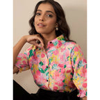 Seduva Women's Polyester Floral Half Sleeves Jumpsuit (Multicolor)