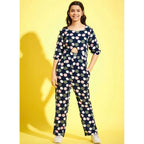 Seduva Girl's Cotton Polka 3-4th Sleeve Jumpsuit (Multicolor)