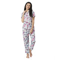 Seduva Women's Cotton Blend Printed Short Sleeve Night Suit (Multicolor)