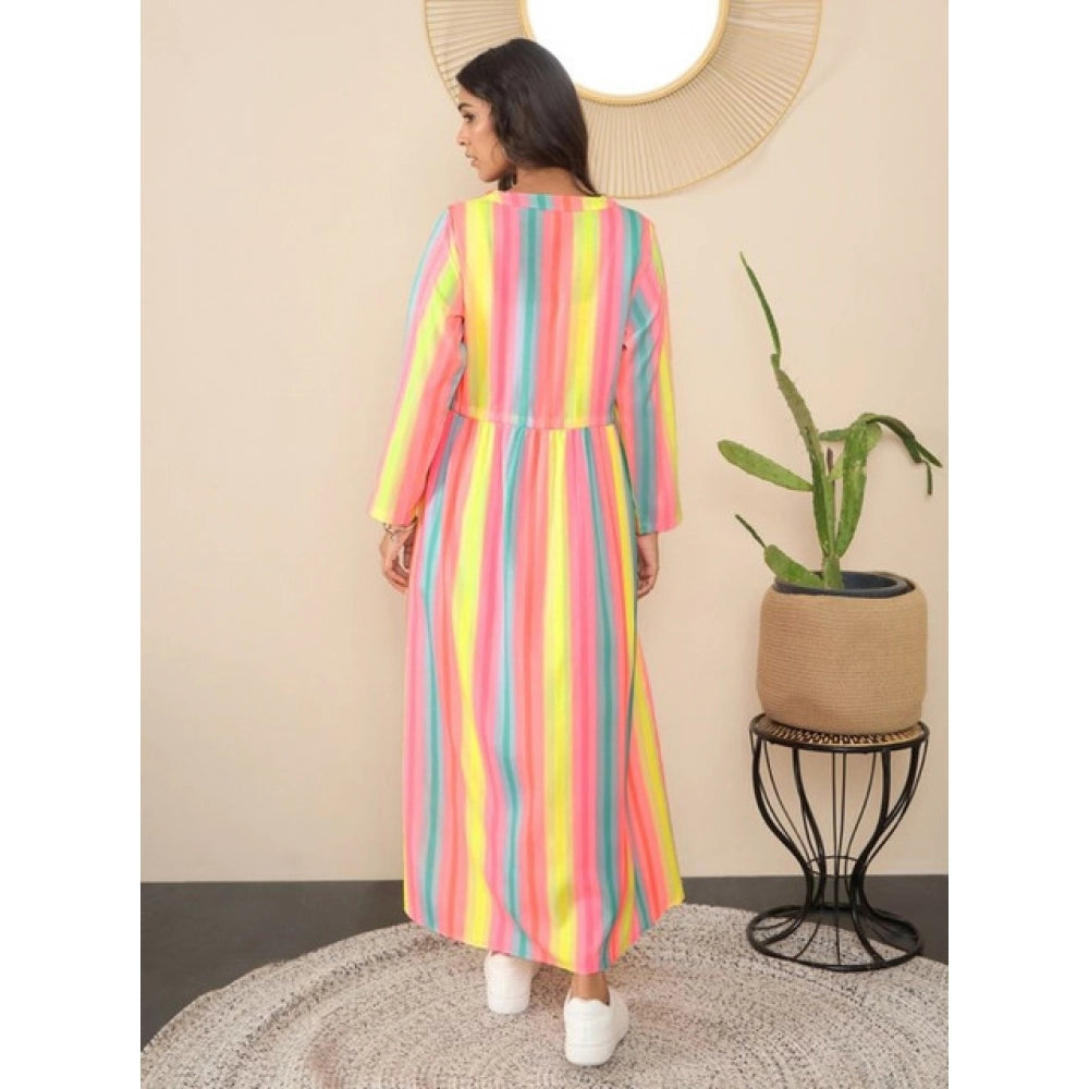 Seduva Women's Polyester Crepe Printed Long Sleeves Shrug (Multicolor)