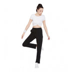 Seduva Women's Cotton Solid Elasticated Track Pants (Black)