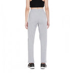 Seduva Women's Cotton Solid Elasticated Track Pants (Light Grey)