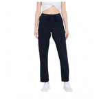 Seduva Women's Cotton Solid Elasticated Track Pants (Navy)