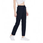 Seduva Women's Cotton Solid Elasticated Track Pants (Navy)