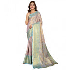 Seduva Women's Jacquard Saree With Unstitched Blouse 5.5Mtr (Multicolor)