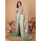 Seduva Women's Jacquard Saree With Unstitched Blouse 5.5Mtr (Multicolor)