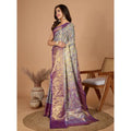 Seduva Women's Jacquard Saree With Unstitched Blouse 5.5Mtr (Multicolor)