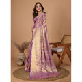 Seduva Women's Jacquard Saree With Unstitched Blouse 5.5Mtr (Multicolor)