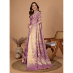 Seduva Women's Jacquard Saree With Unstitched Blouse 5.5Mtr (Multicolor)