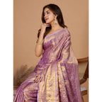 Seduva Women's Jacquard Saree With Unstitched Blouse 5.5Mtr (Multicolor)