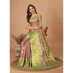 Seduva Women's Jacquard Saree With Unstitched Blouse 5.5Mtr (Multicolor)