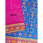 Seduva Women's Patola Silk Meena And Zari Woven Saree With Unstitched Blouse 5.5Mtr (Pink)
