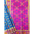 Seduva Women's Patola Silk Meena And Zari Woven Saree With Unstitched Blouse 5.5Mtr (Pink)