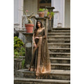 Seduva Women's Silk_Blend Butti Pattern Saree With Unstitched Blouse 5.5Mtr (Coffee)