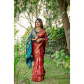 Seduva Women's Katan_Silk Zari_Weaving Saree With Unstitched Blouse 5.5Mtr (Maroon)