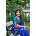 Seduva Women's Katan_Silk Zari_Weaving Saree With Unstitched Blouse 5.5Mtr (Royal_Blue)