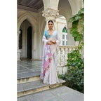 Seduva Women's Blended_Cotton Floral Weaving Pattern Saree With Unstitched Blouse 5.5Mtr (Pink)