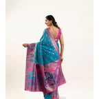 Seduva Women's Faux_Banarasi Woven Motifs Saree With Unstitched Blouse 5.5Mtr (Teal)
